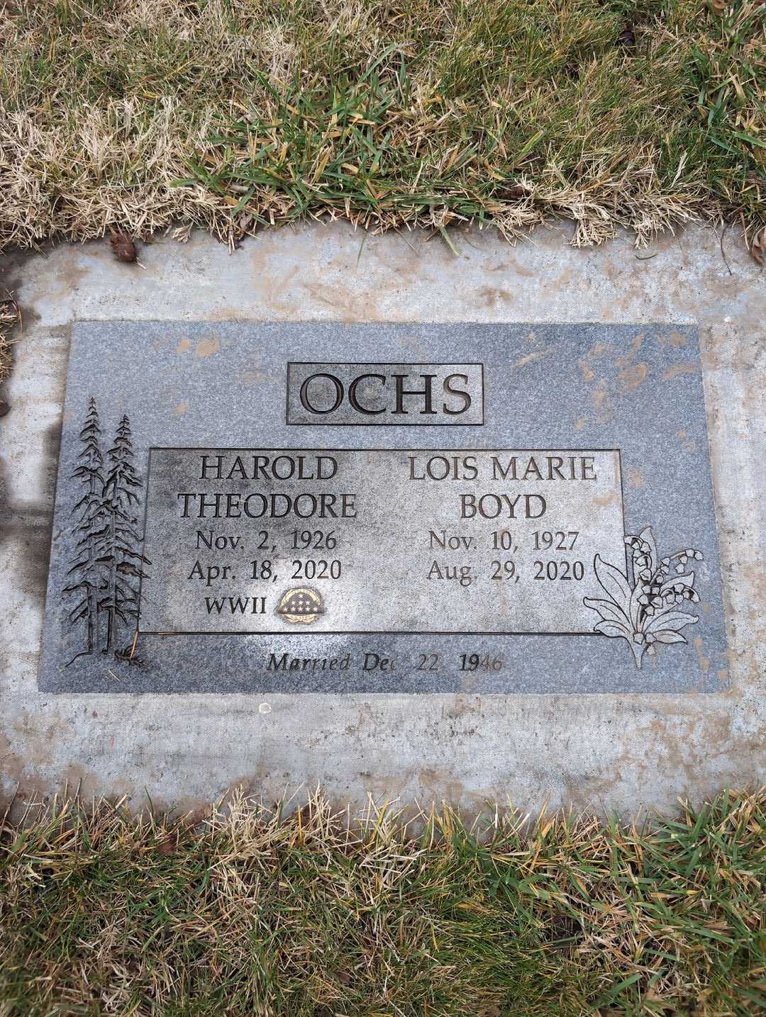 Alonzo W. Ochs's grave. Photo 1