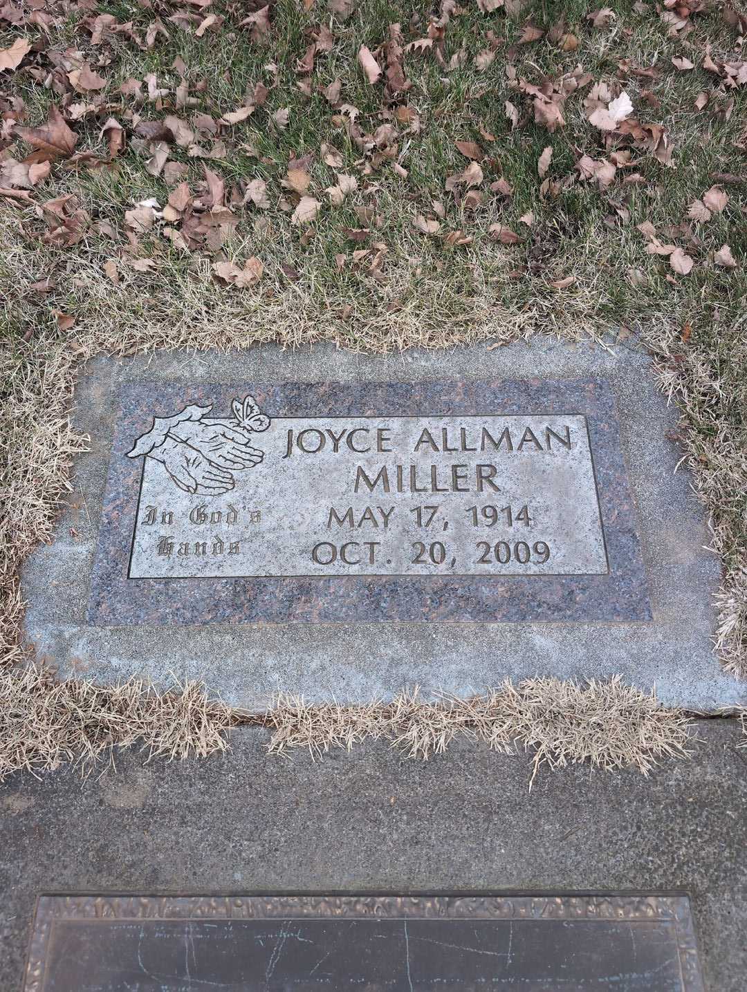 Joyce Allman Miller's grave. Photo 5