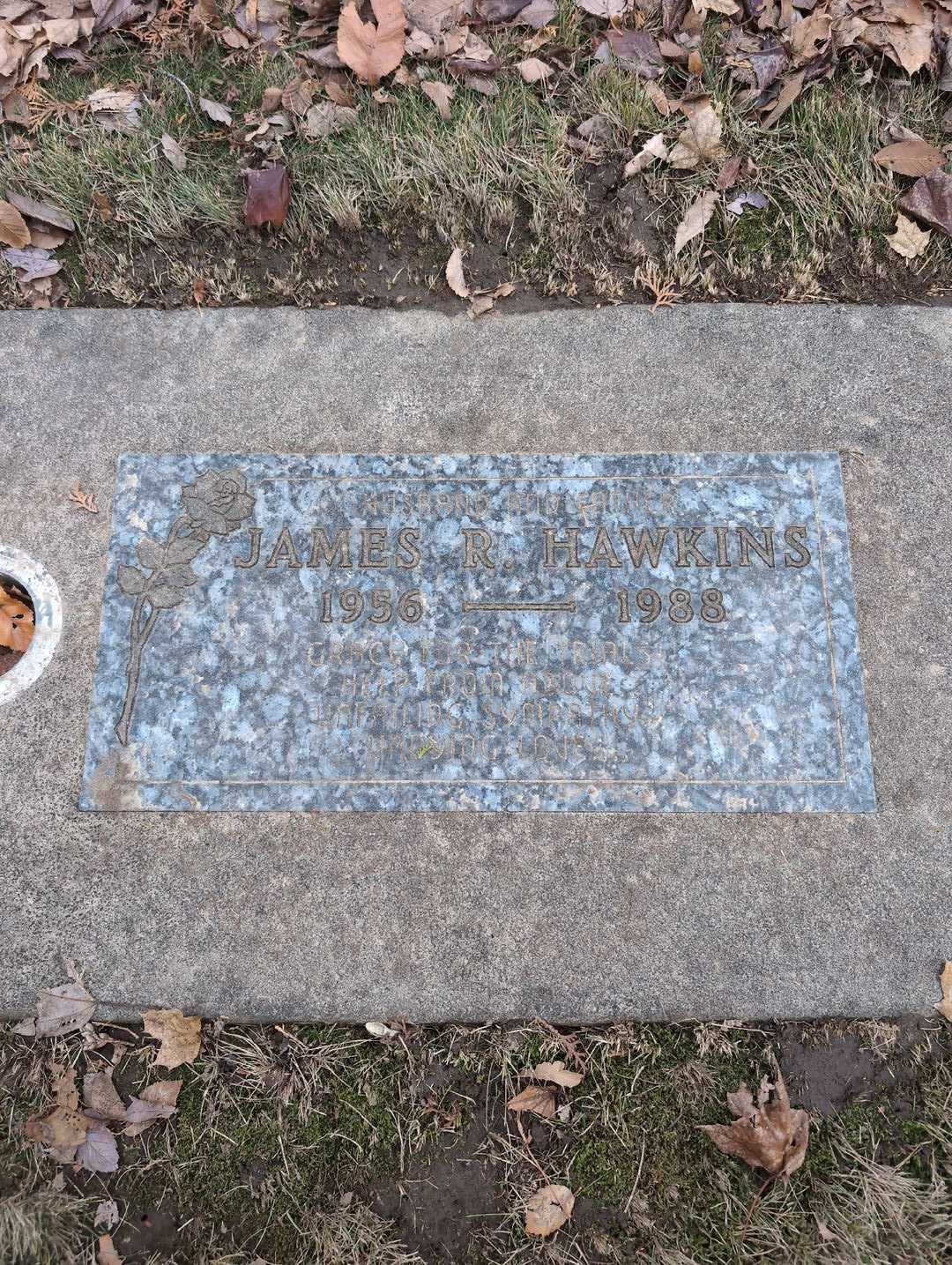 James R. Hawkins's grave. Photo 3