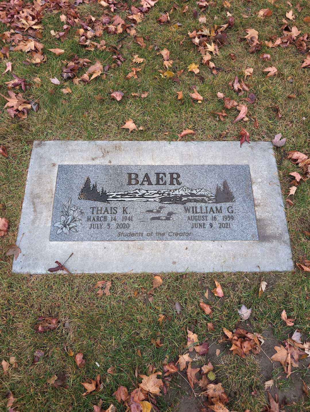 William G. Baer's grave. Photo 3