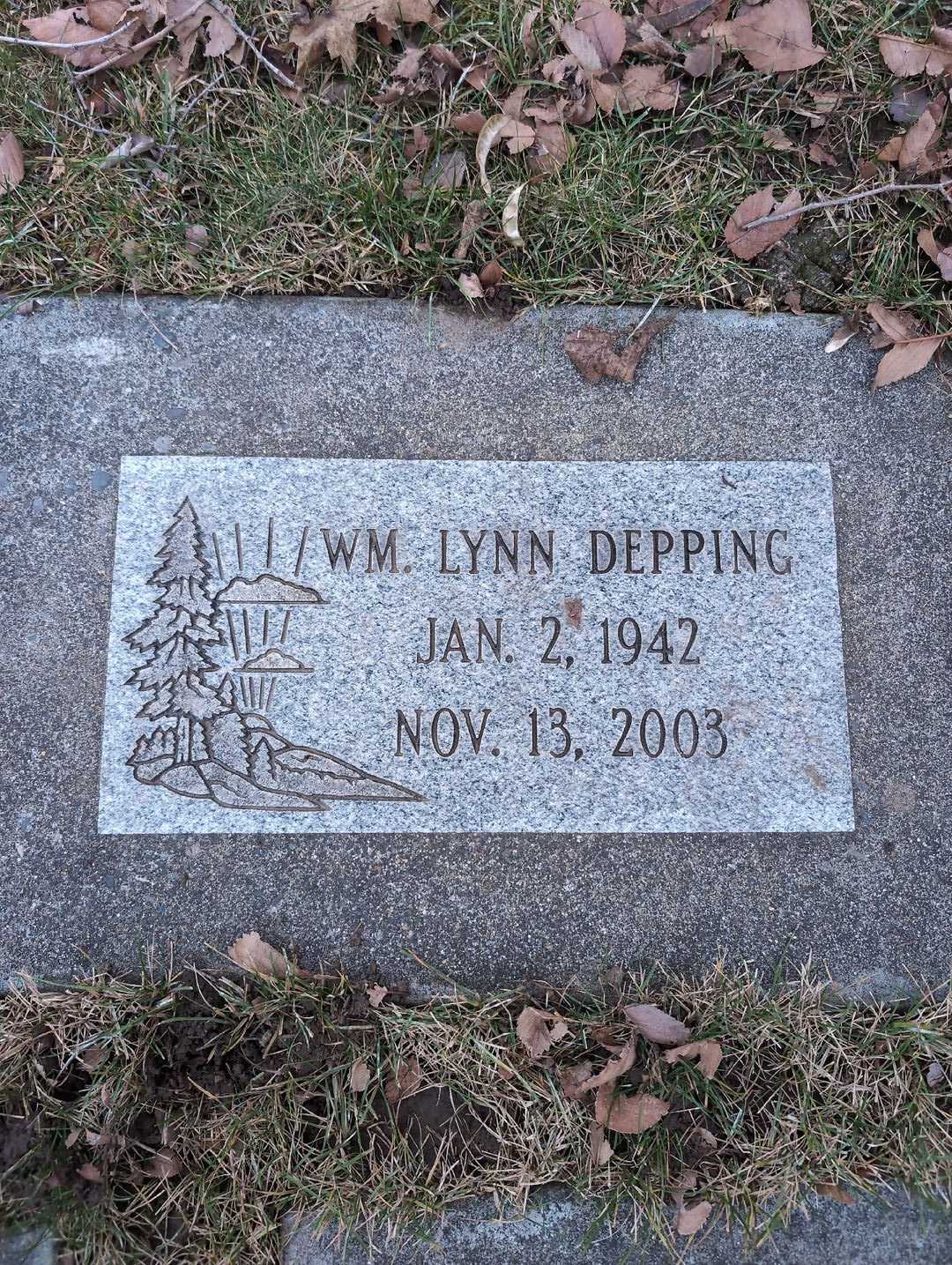 William Depping's grave. Photo 3