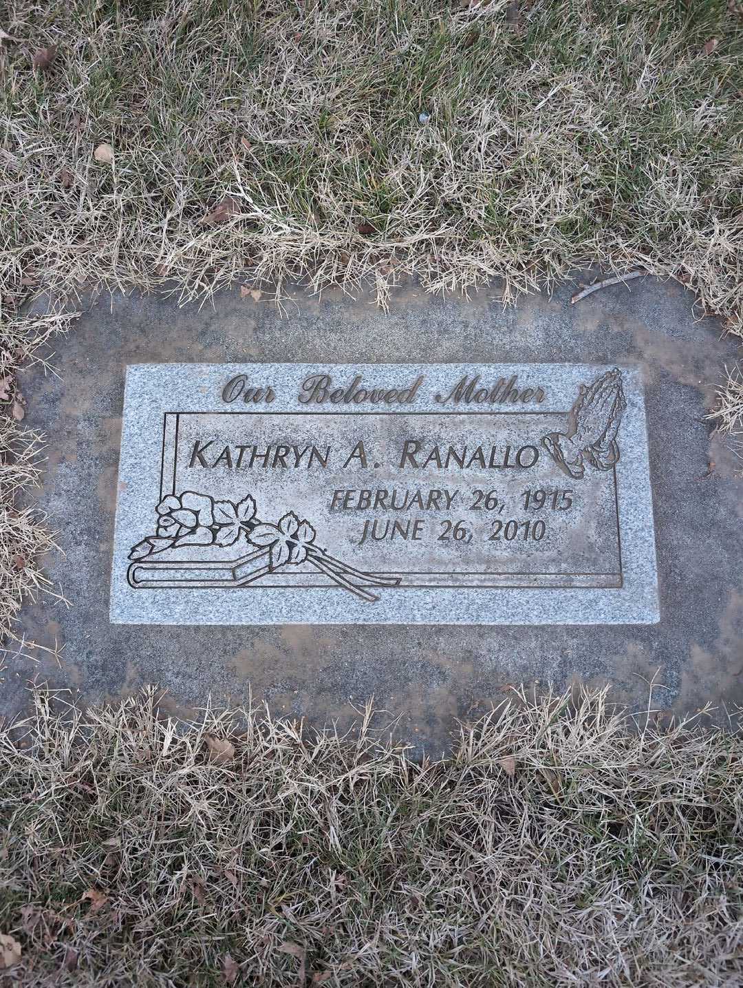 Kathryn A. Carlson Ranallo's grave. Photo 3