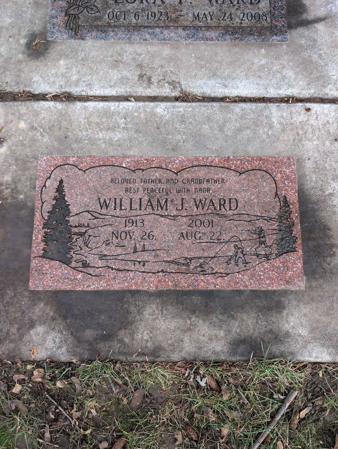 William J. Ward's grave. Photo 3