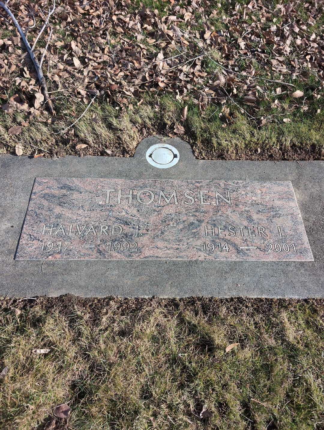 Halvard J. Thomsen's grave. Photo 3
