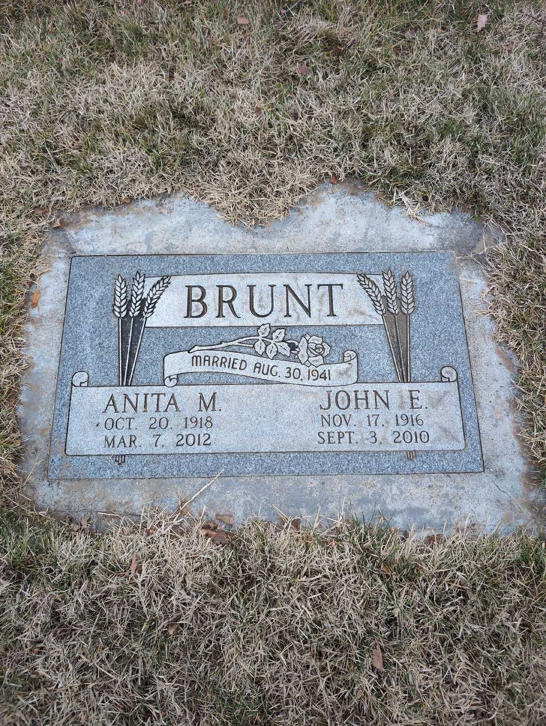 Anita M. Brunt's grave. Photo 3