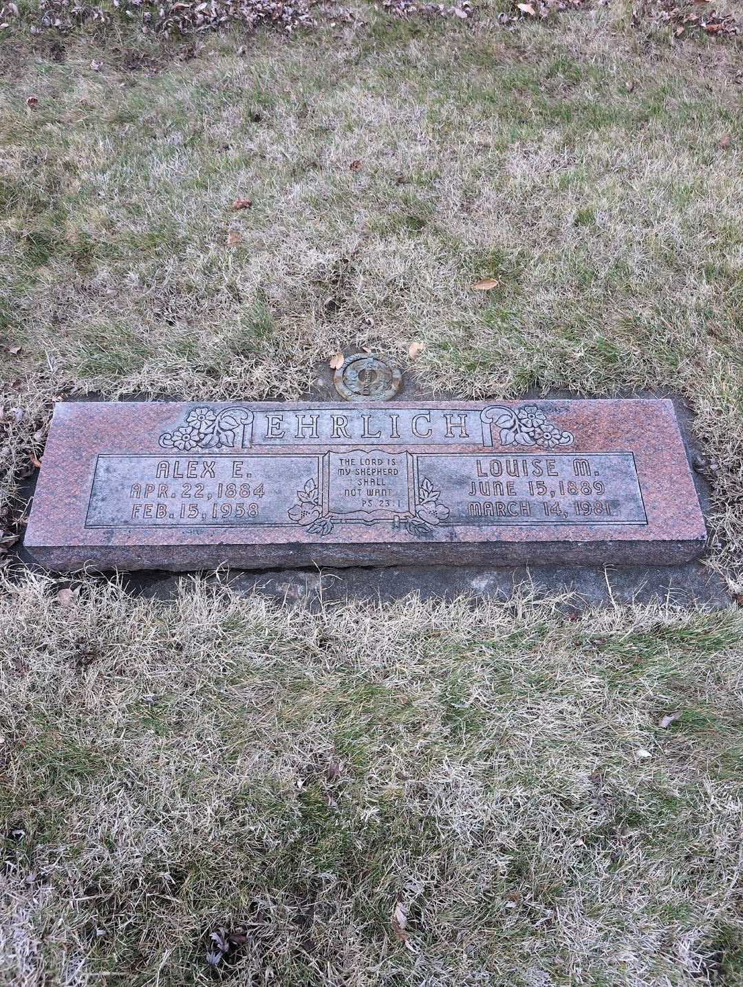 Alex E. Ehrlich's grave. Photo 3