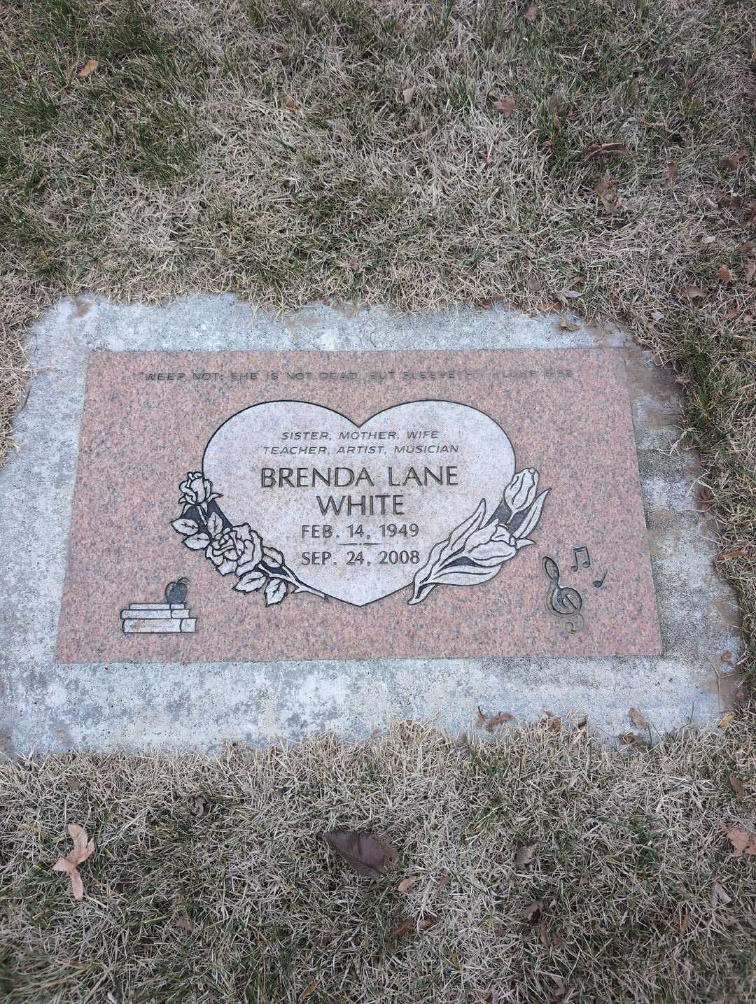 Brenda Lane White's grave. Photo 3
