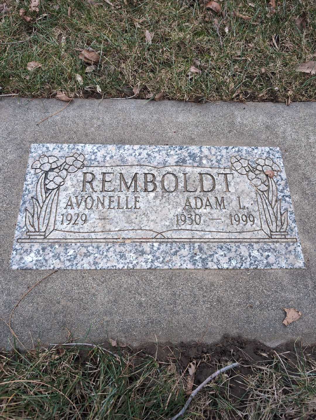 Adam L. Remboldt's grave. Photo 3