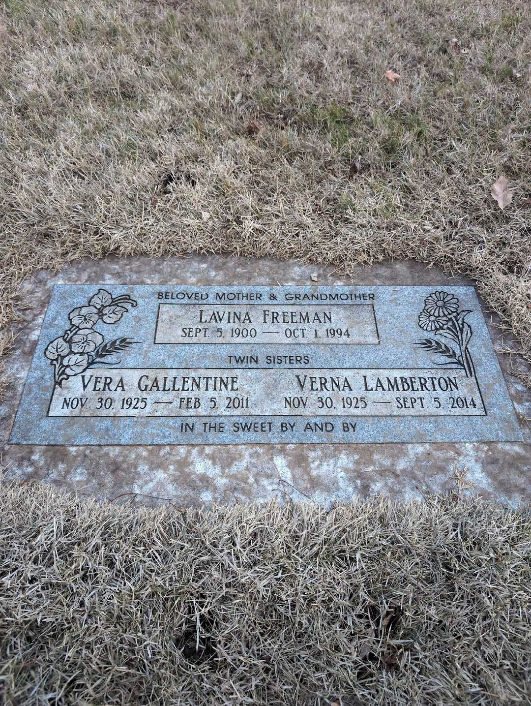 Vera Gallentine's grave. Photo 5