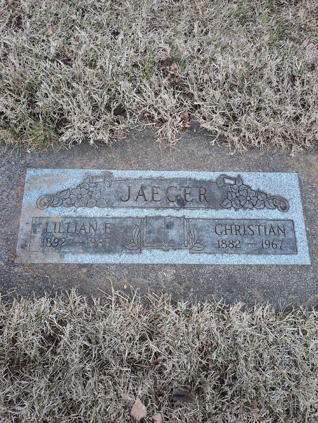 Christian Jaeger's grave. Photo 3