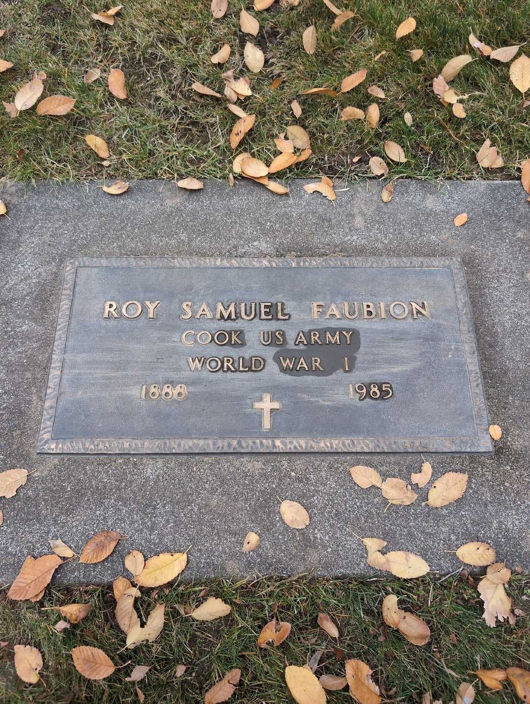 Roy Samuel Faubion's grave. Photo 3