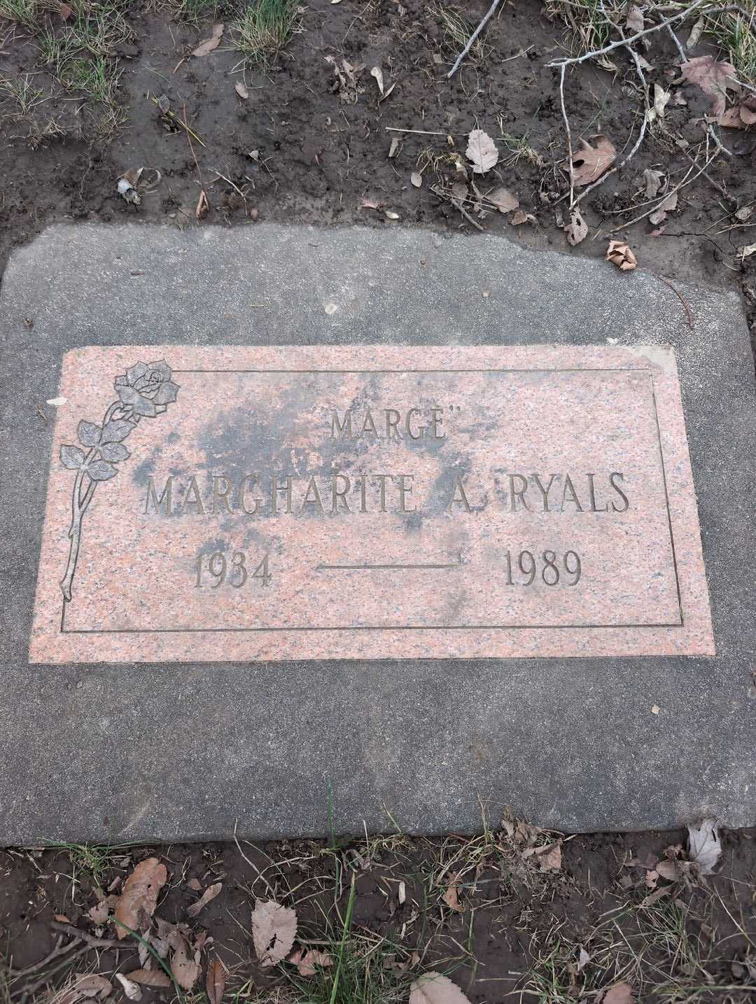 Margharite A. "Marge" Ryals's grave. Photo 3