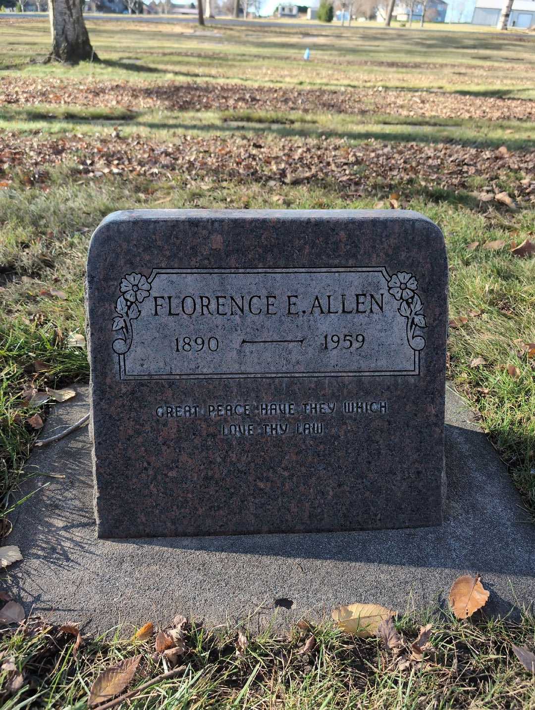 Florence E. Allen's grave. Photo 3