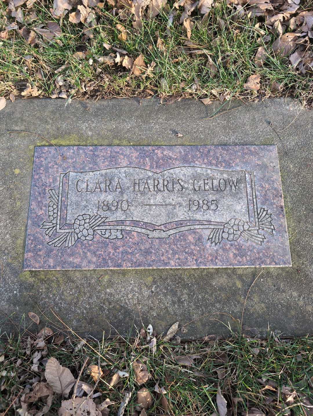 Clara Harris Gelow's grave. Photo 3
