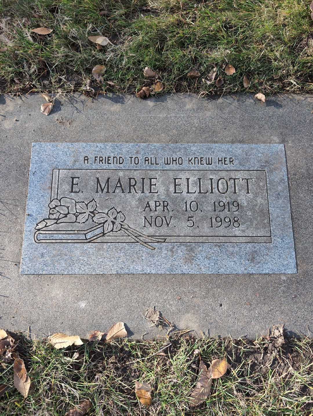 E. Marie Elliott's grave. Photo 3