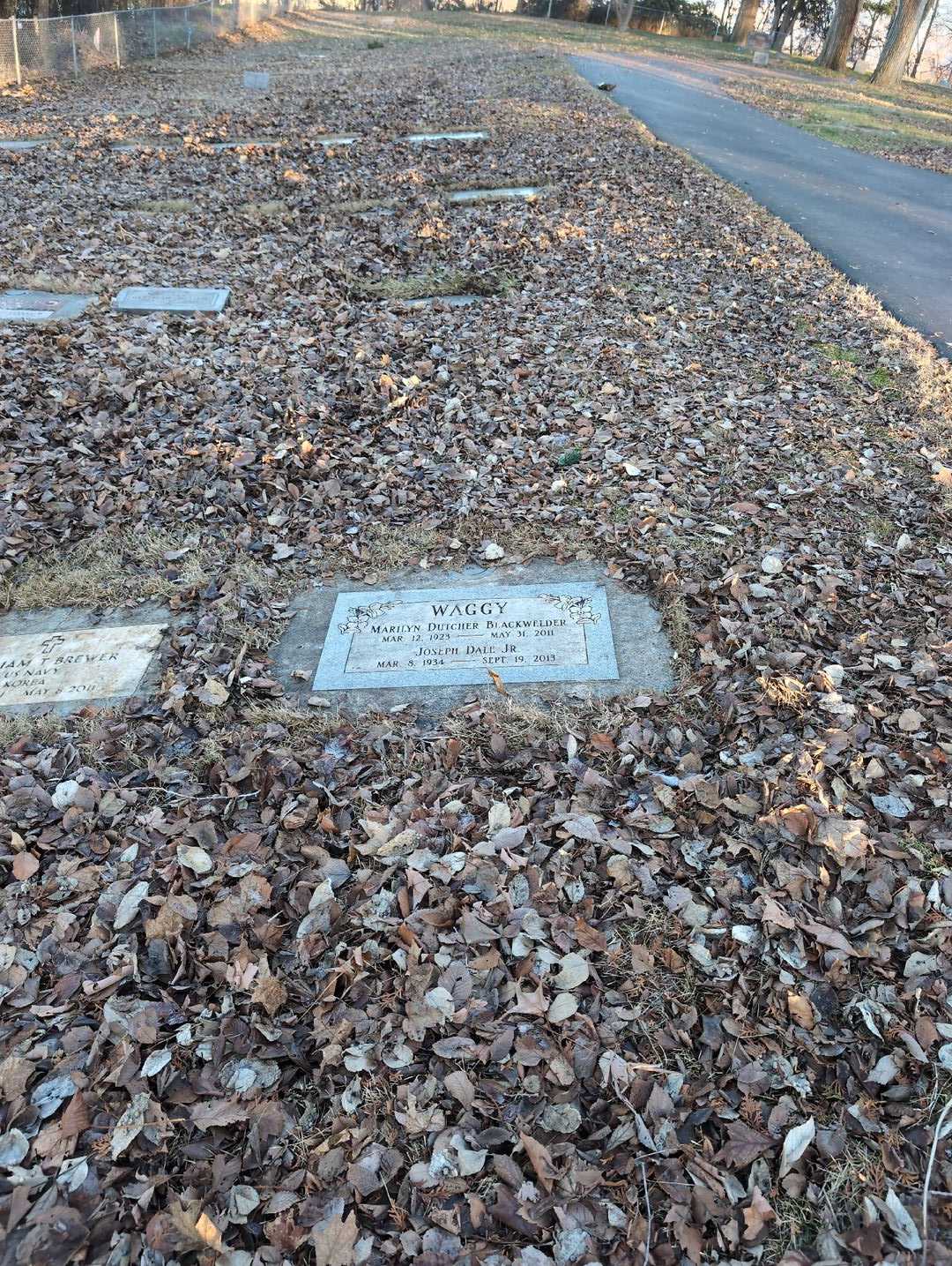 Joseph Dale Waggy Junior's grave. Photo 2