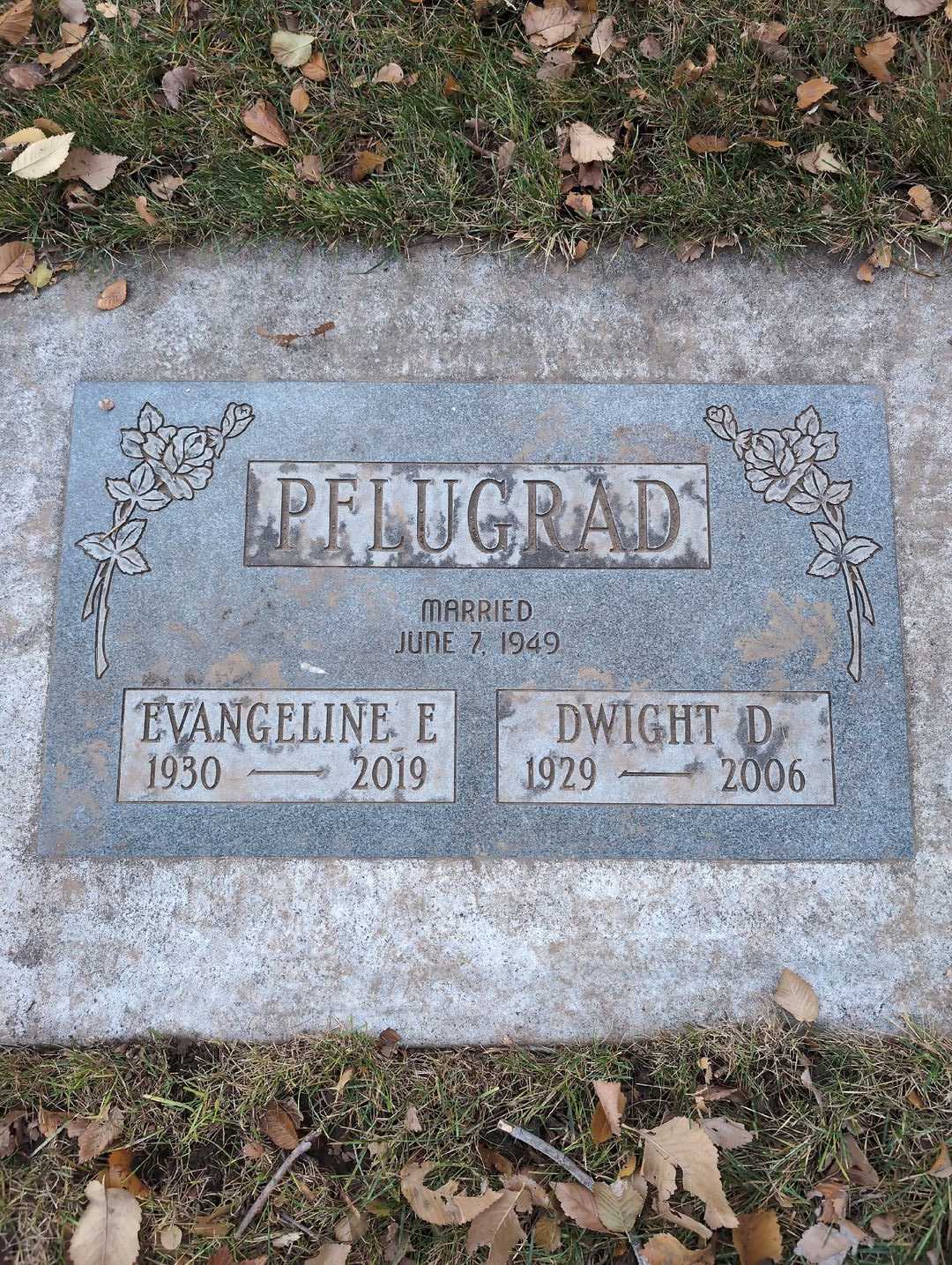 Dwight D. Pflugrad's grave. Photo 3