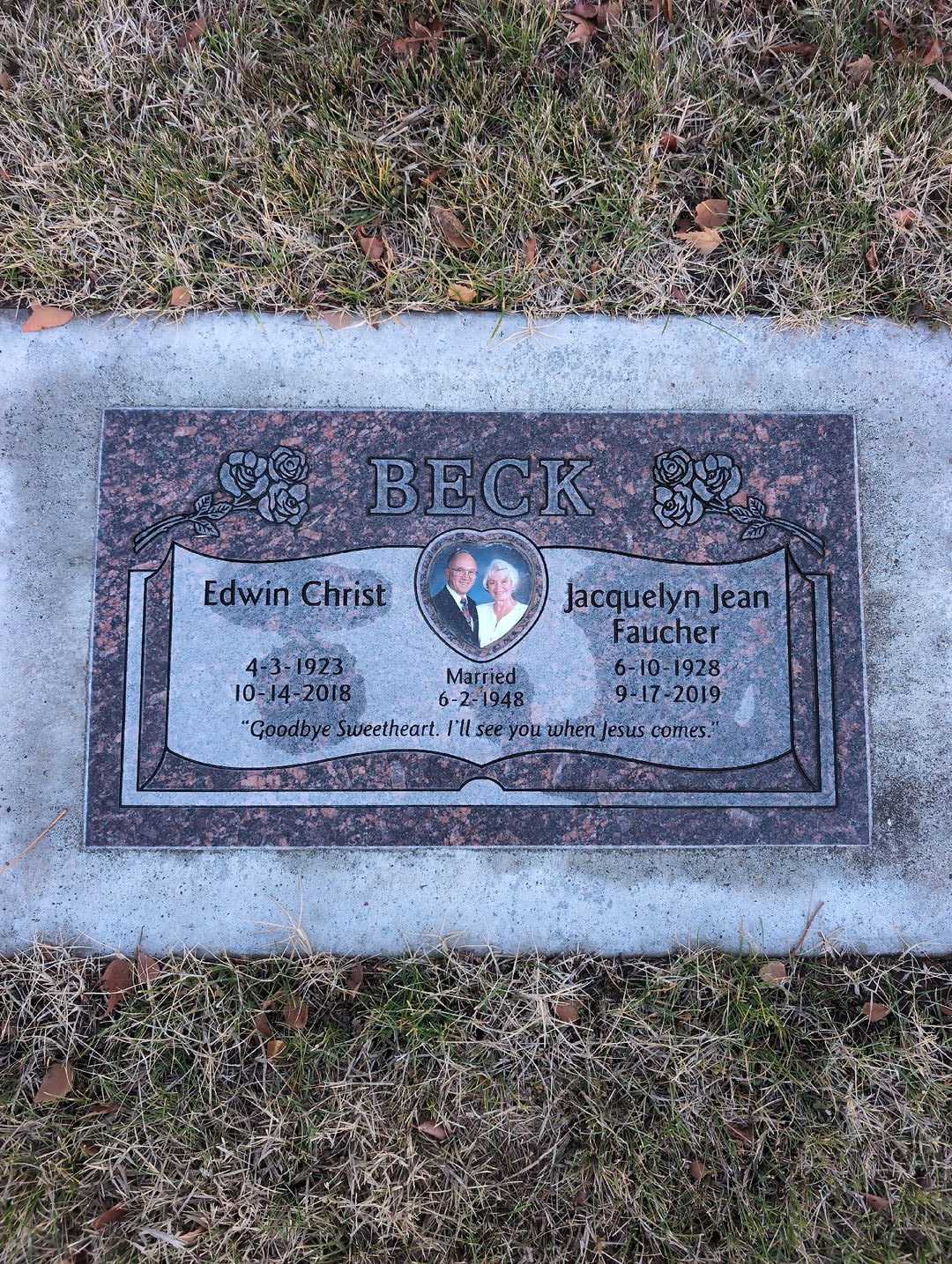 Jacquelyn Jean Faucher Beck's grave. Photo 3