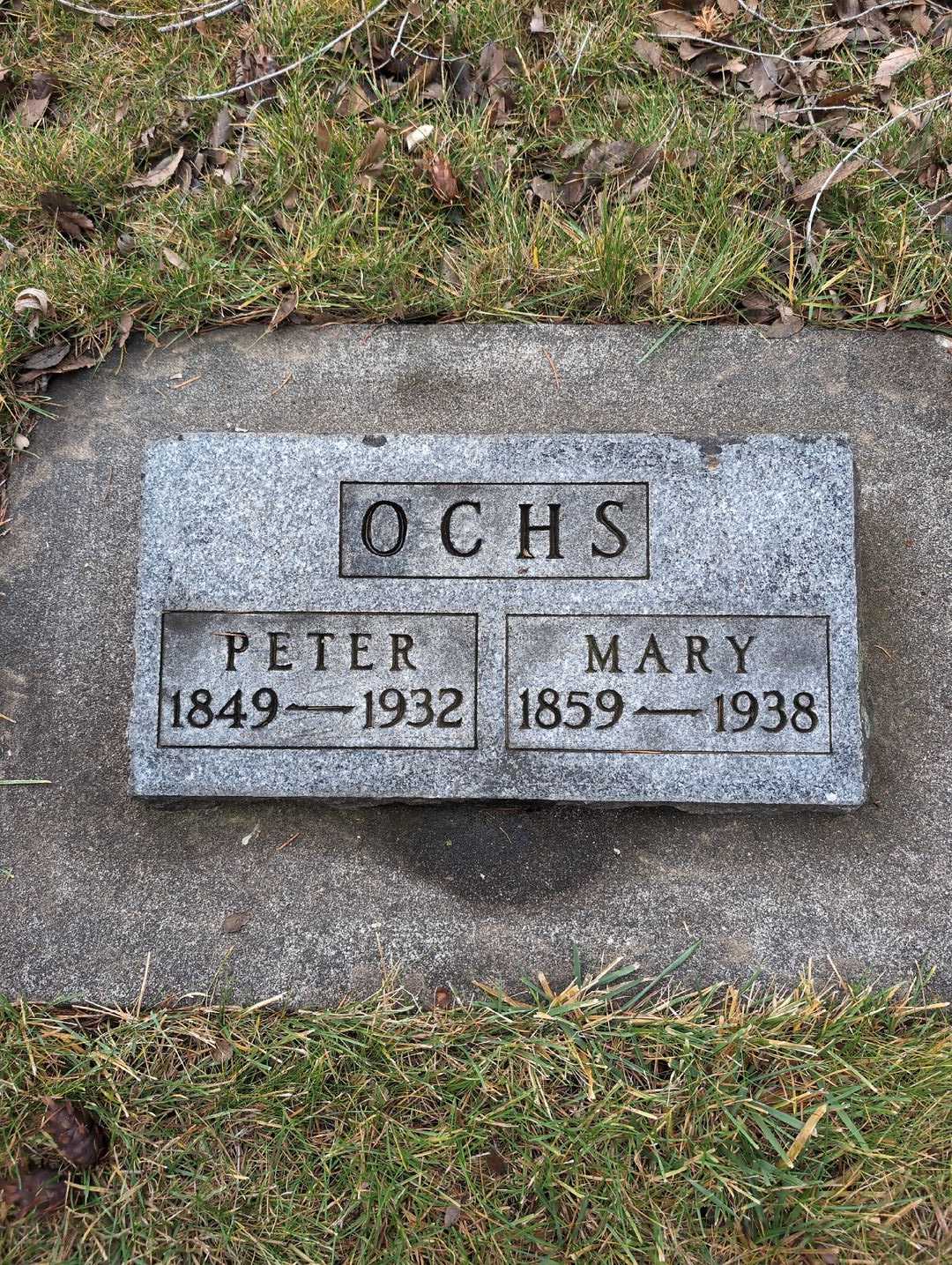 Peter Ochs's grave. Photo 3