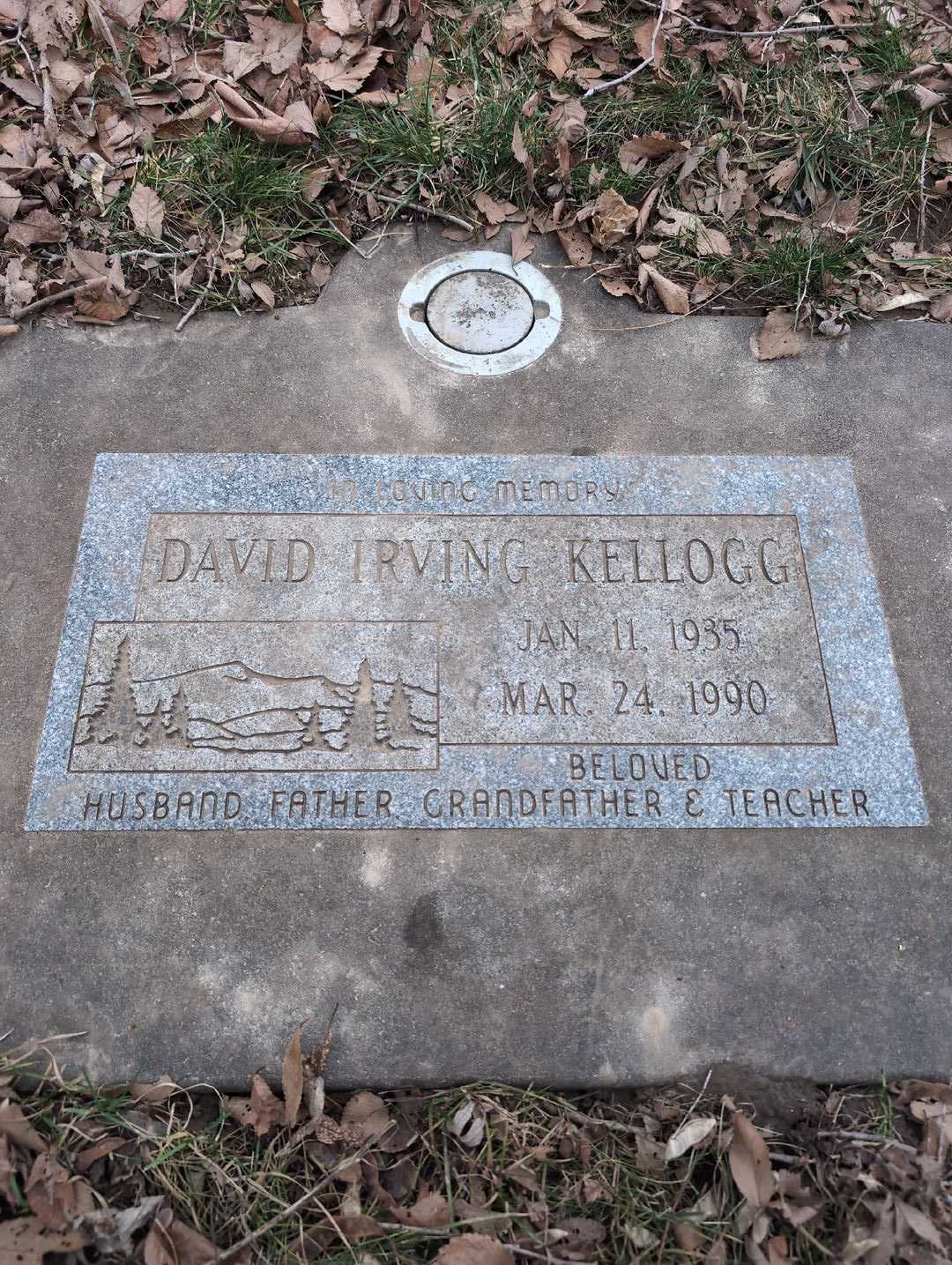 David Irving Kellogg's grave. Photo 3