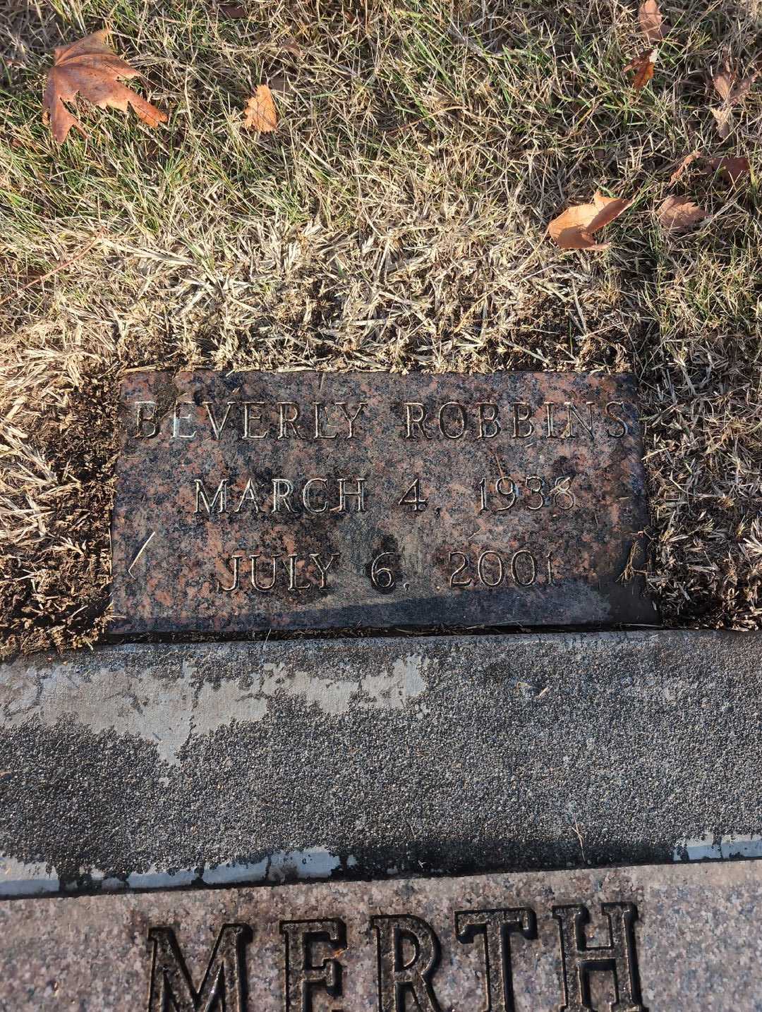 Joseph Sylvester Merth's grave. Photo 5