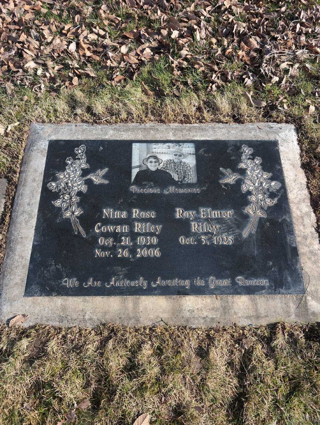 Nina Rose Cowan Riley's grave. Photo 3