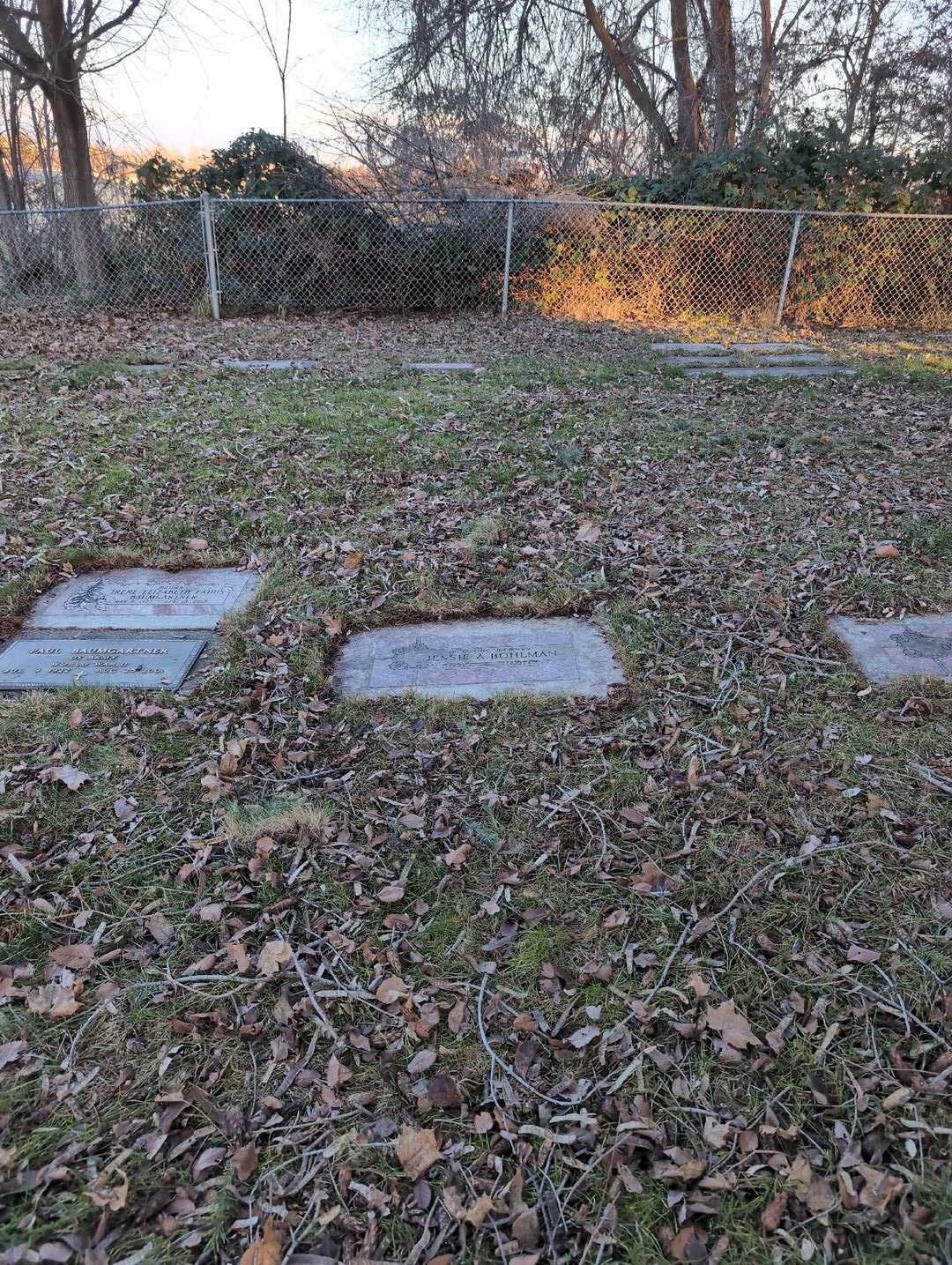 Jessie Arabella Bohlman's grave. Photo 2