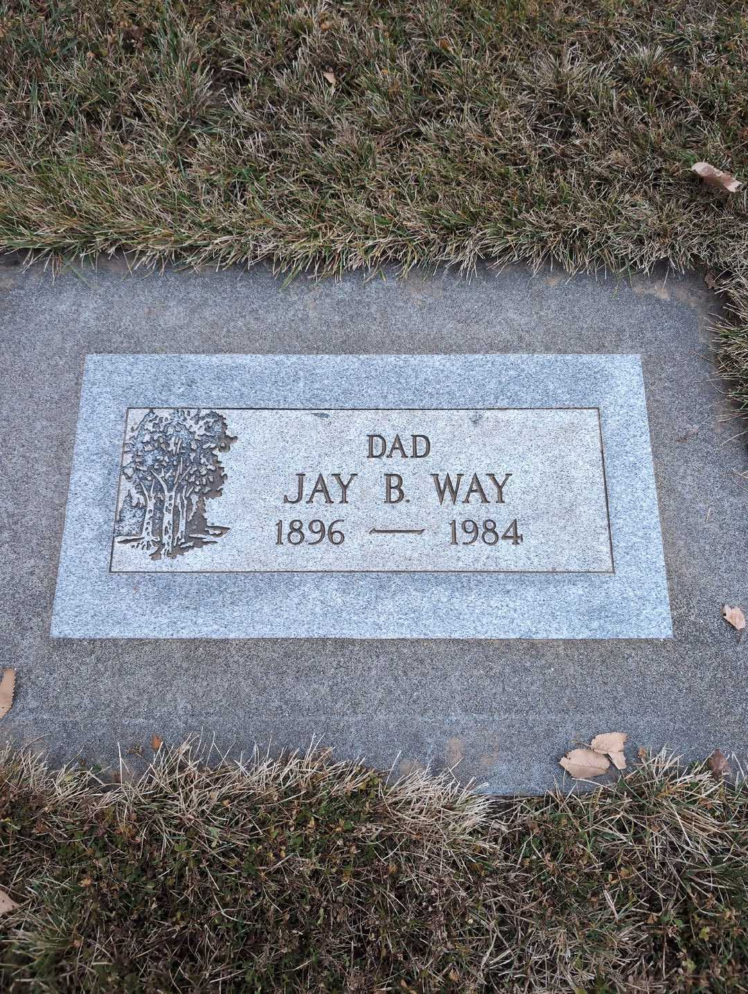 Jay B. Way's grave. Photo 3