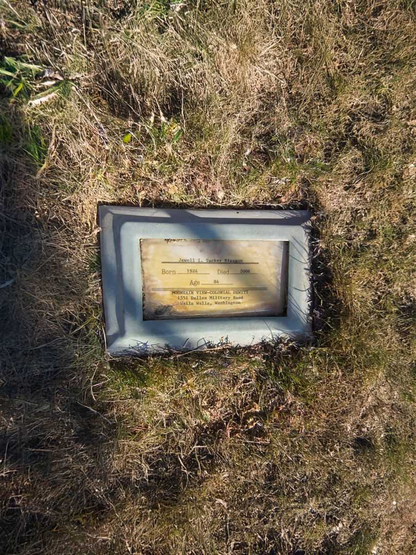 Jewell I. Tucker Eiseman's grave. Photo 2